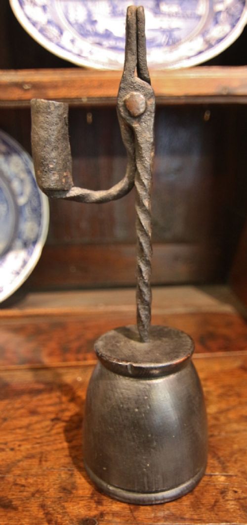18th century rushlight
