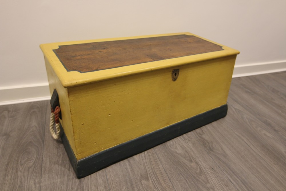 19th century sailors chest box