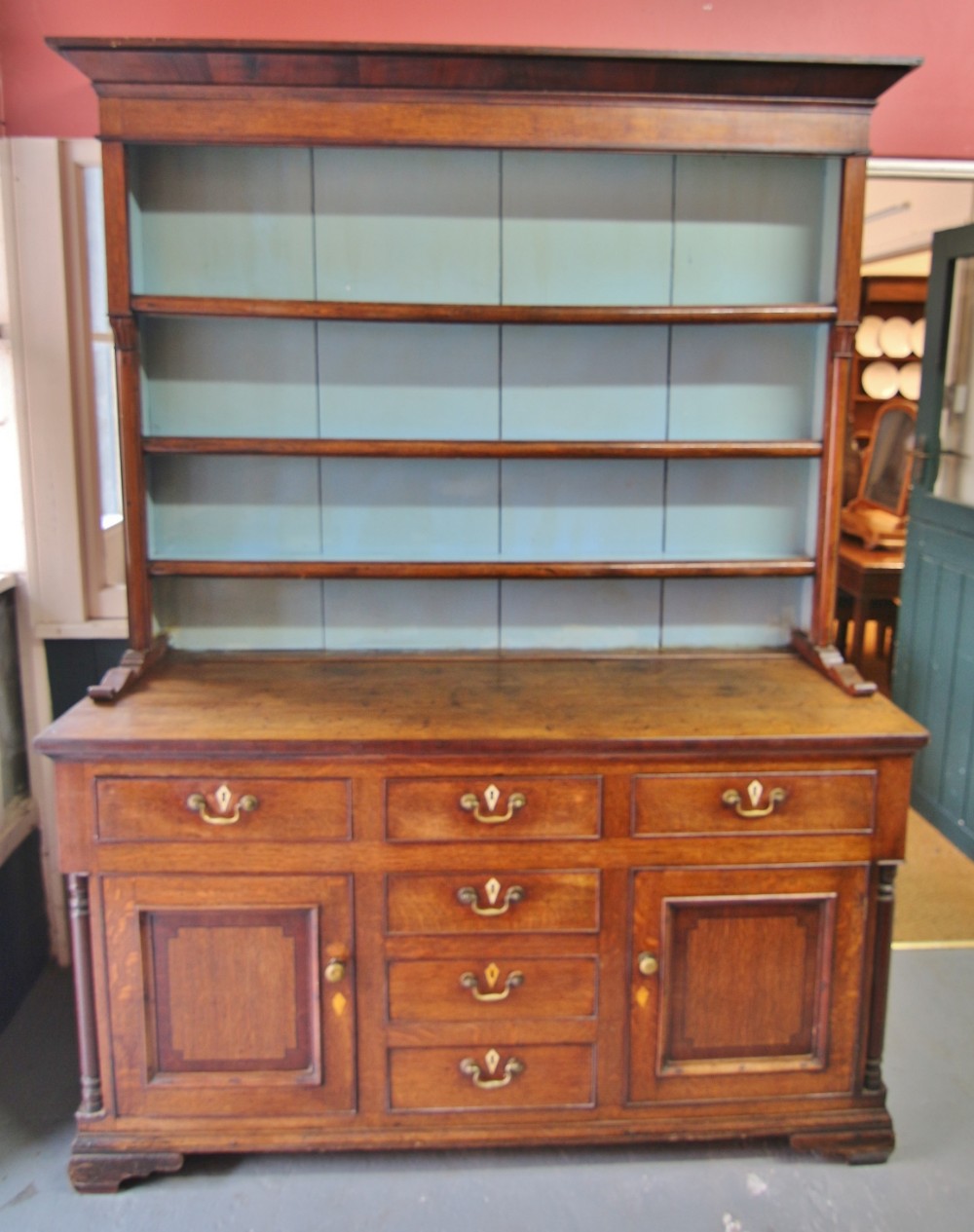 19th century welsh oak dresser