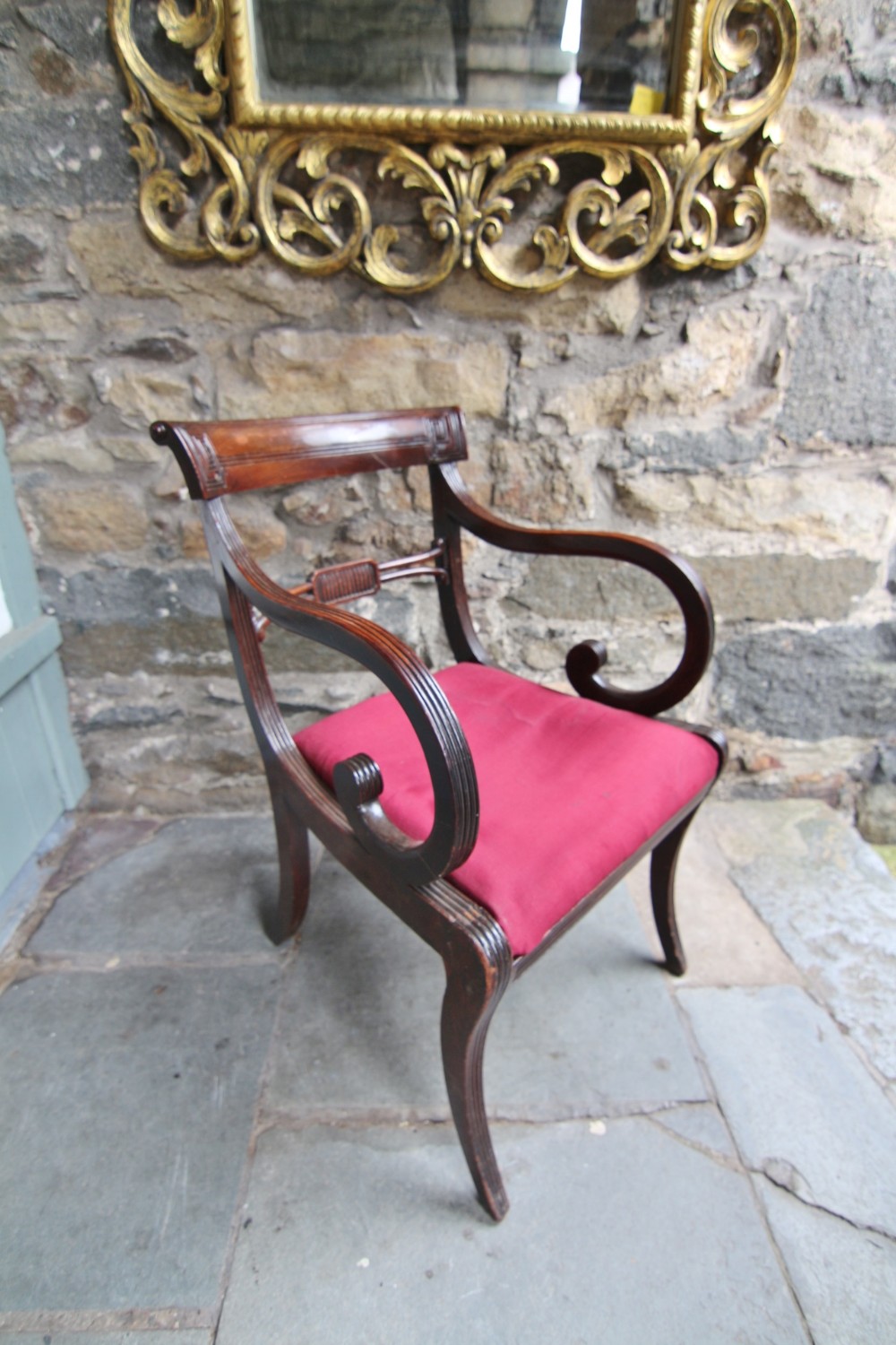 19th century regency mahogany armchair