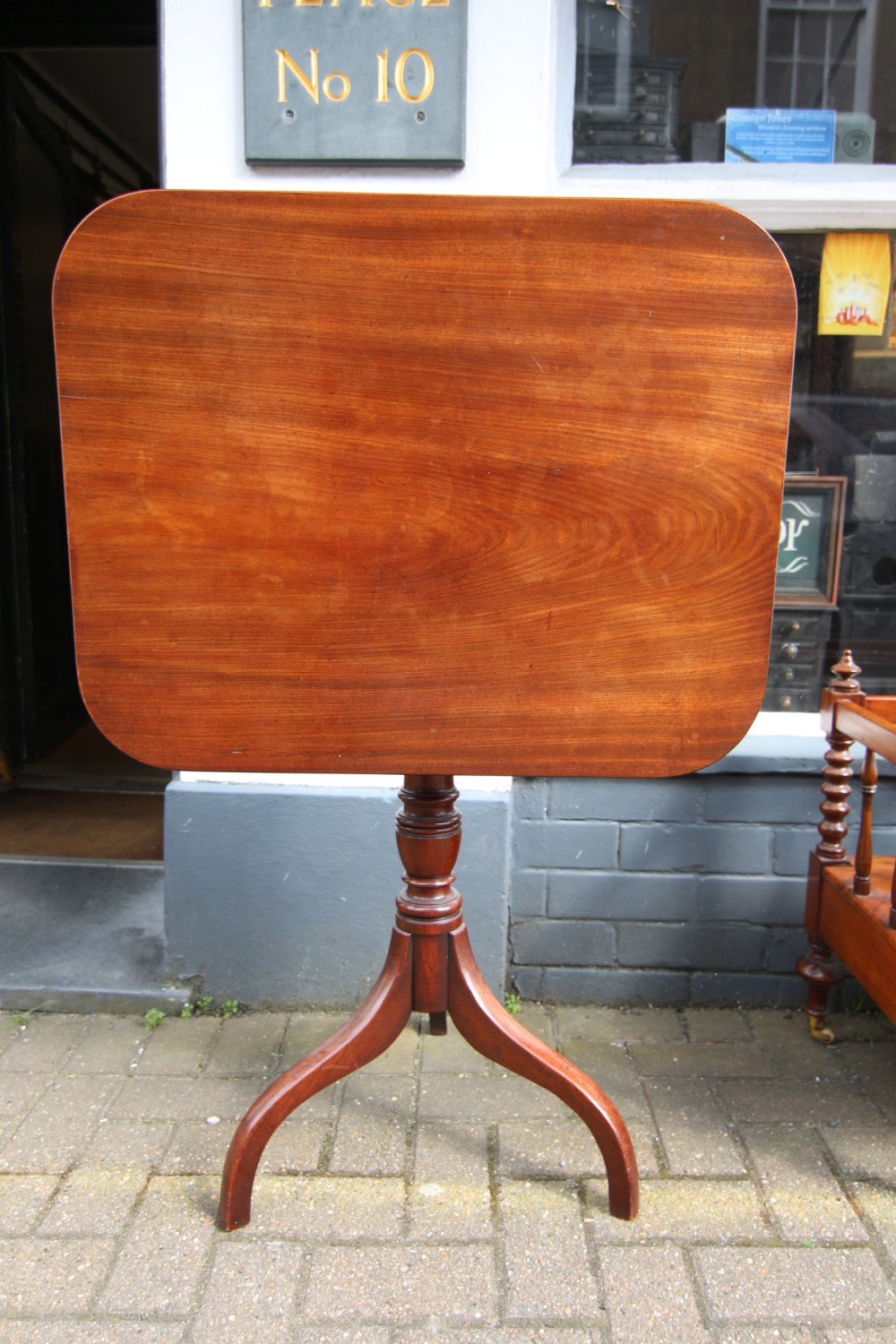 19th century tilt top mahogany wine table