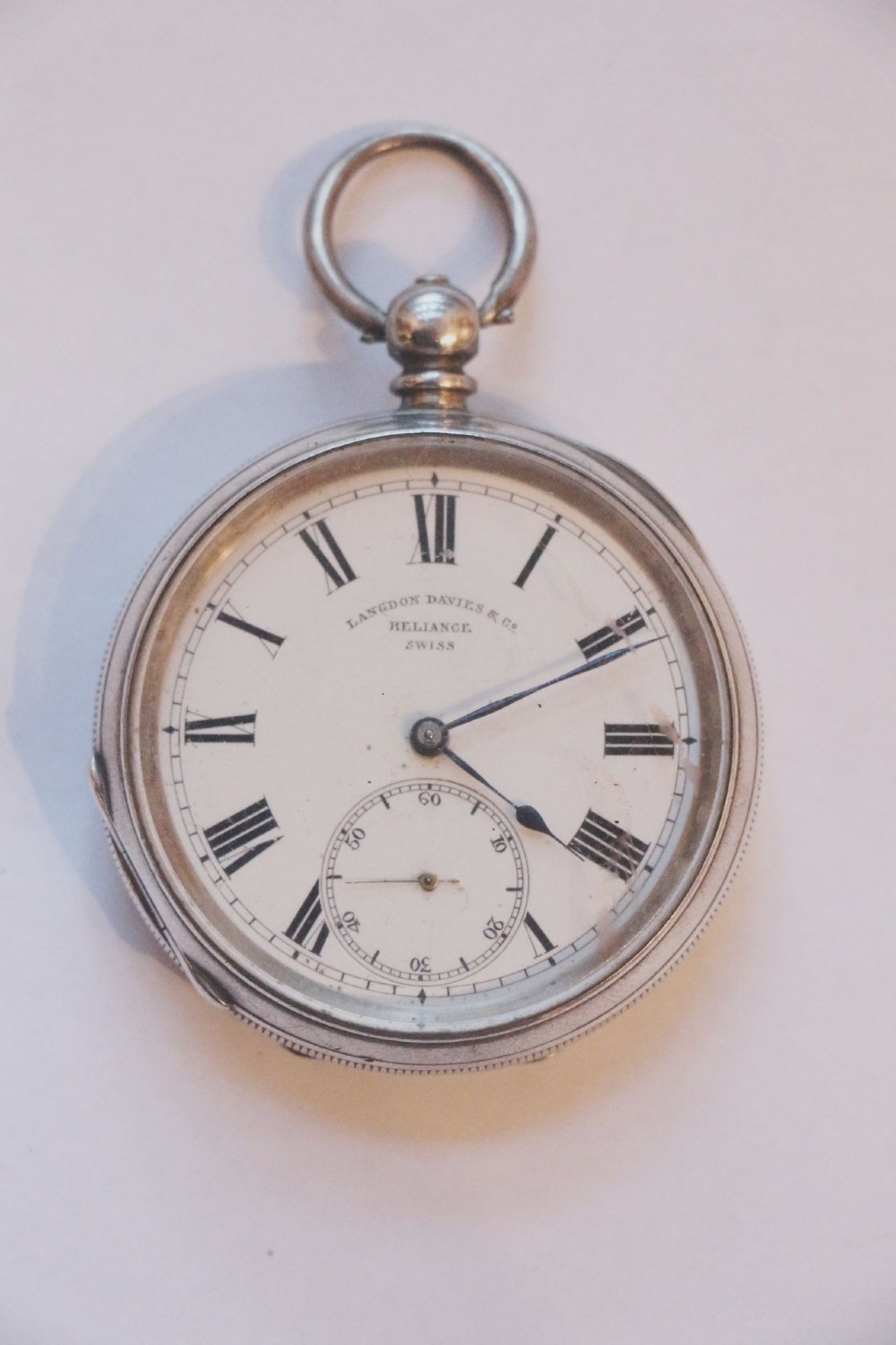 19th century silver pocket watch
