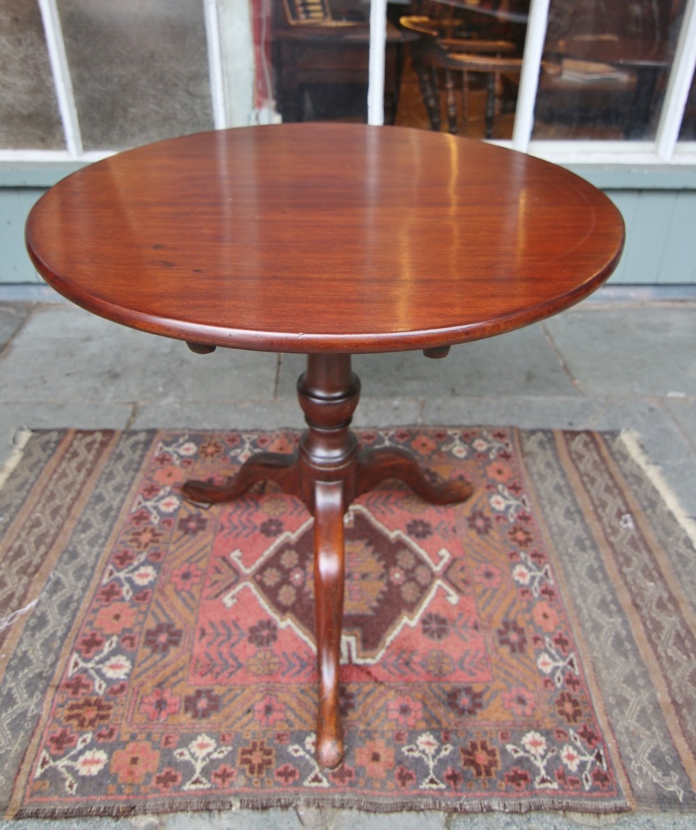 georgian thick top mahogany tripod table