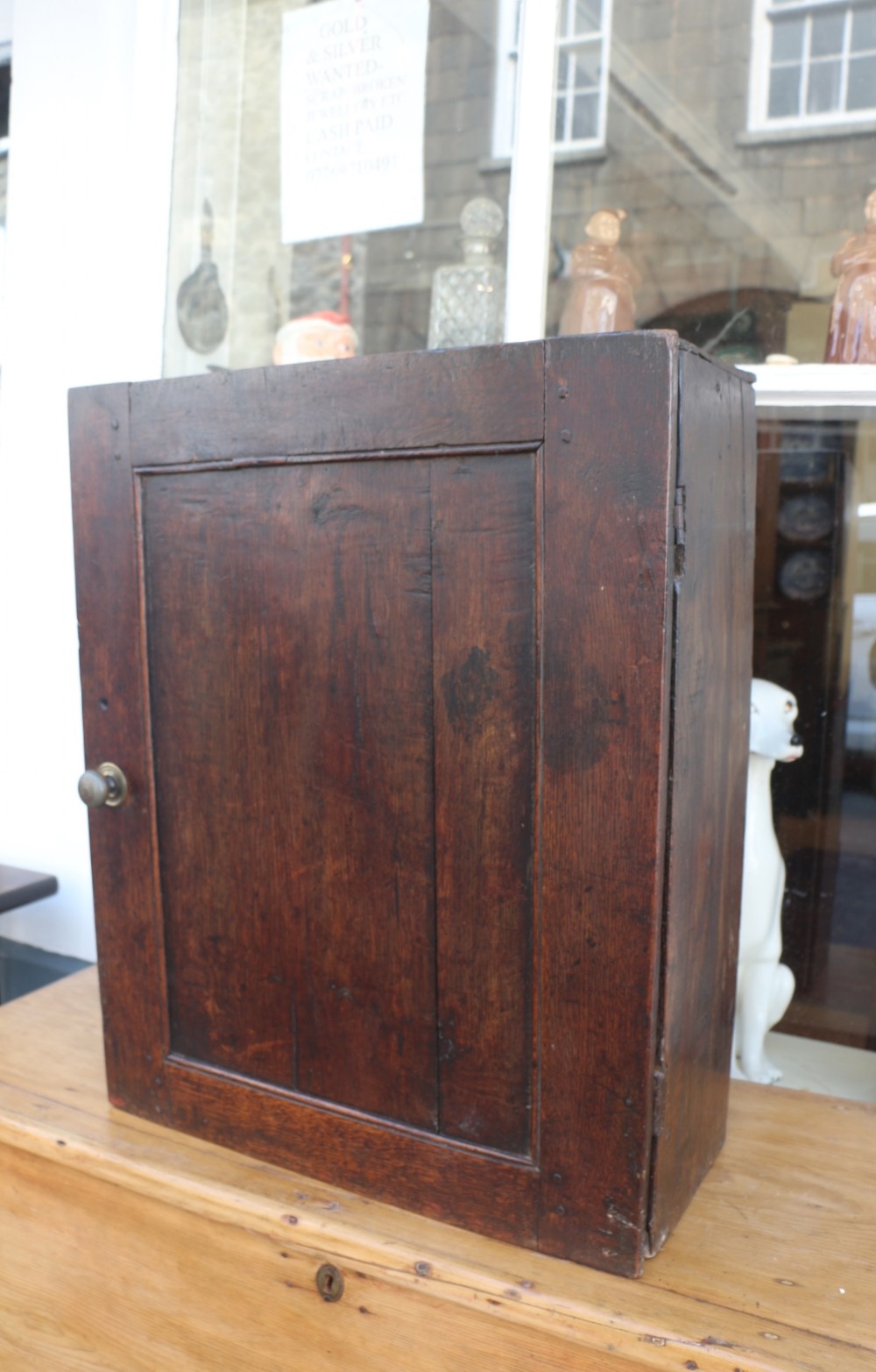 18th century welsh oak spice cabinet