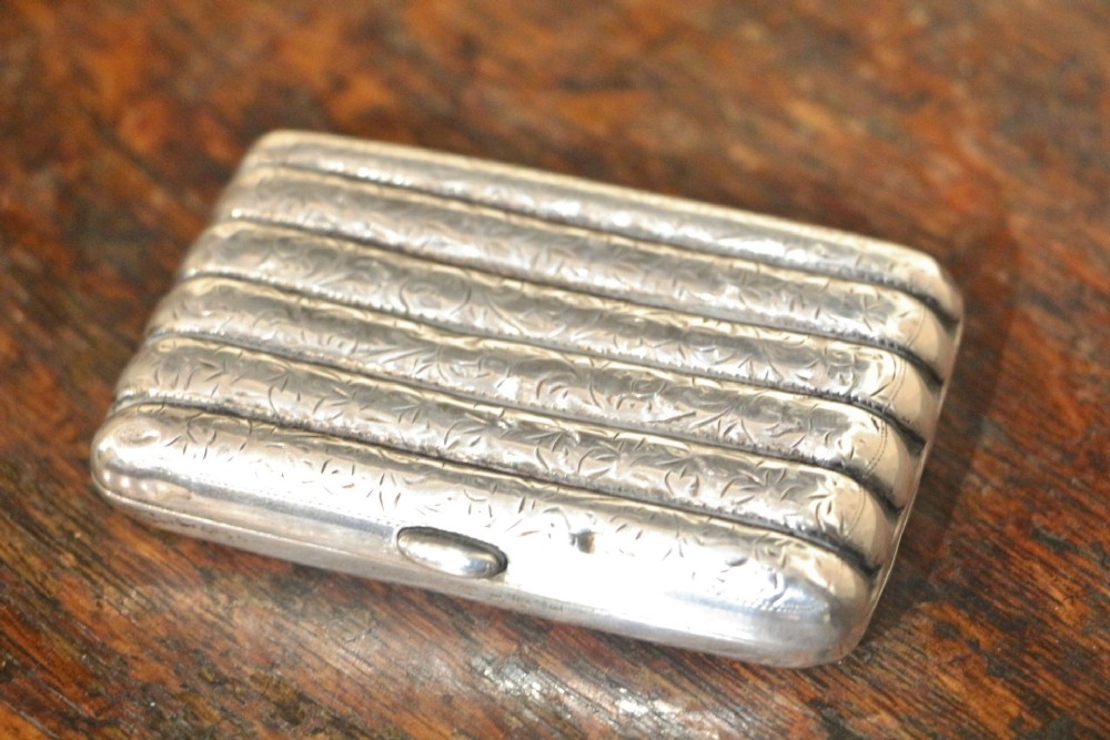 19th century silver cigarette case
