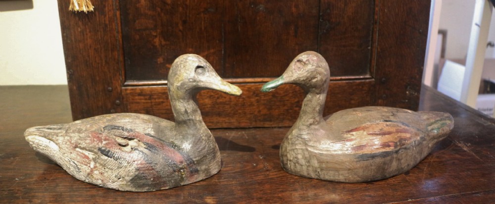 pair of 19th century duck decoys