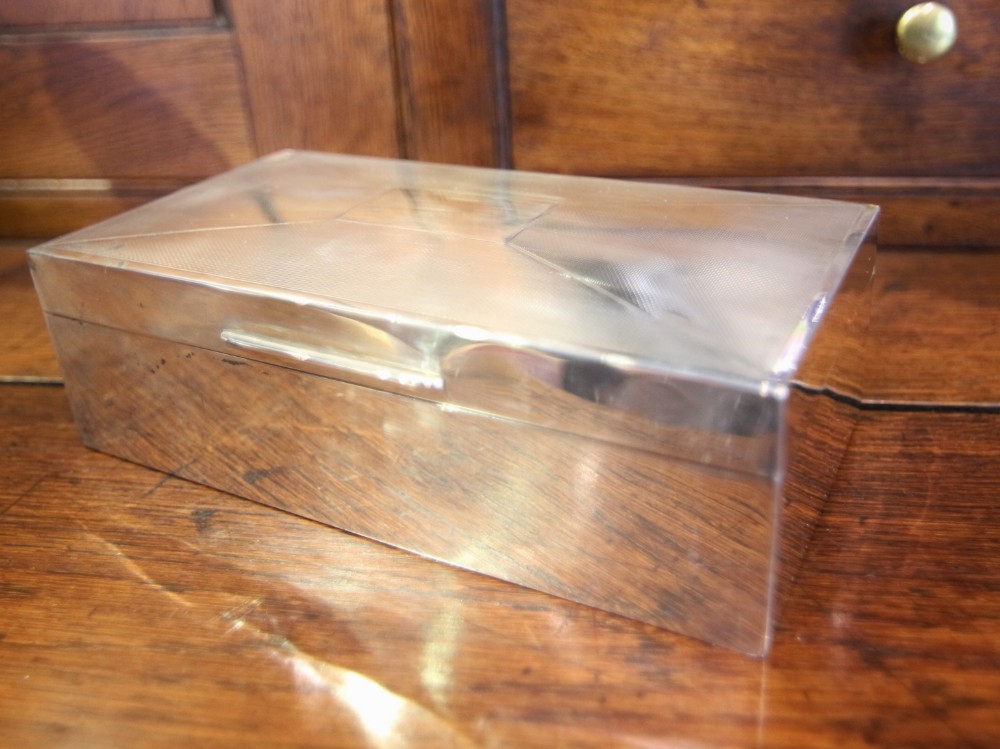 sterling silver cigarette box