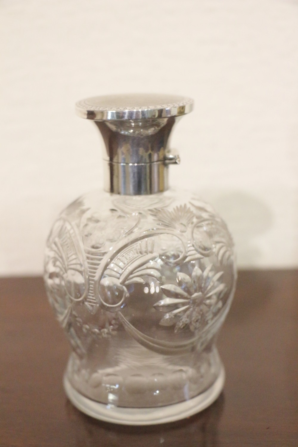 19th century silver scent bottle