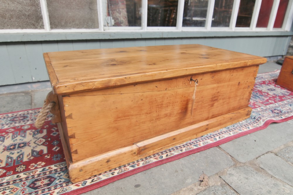 19th century pine seachest