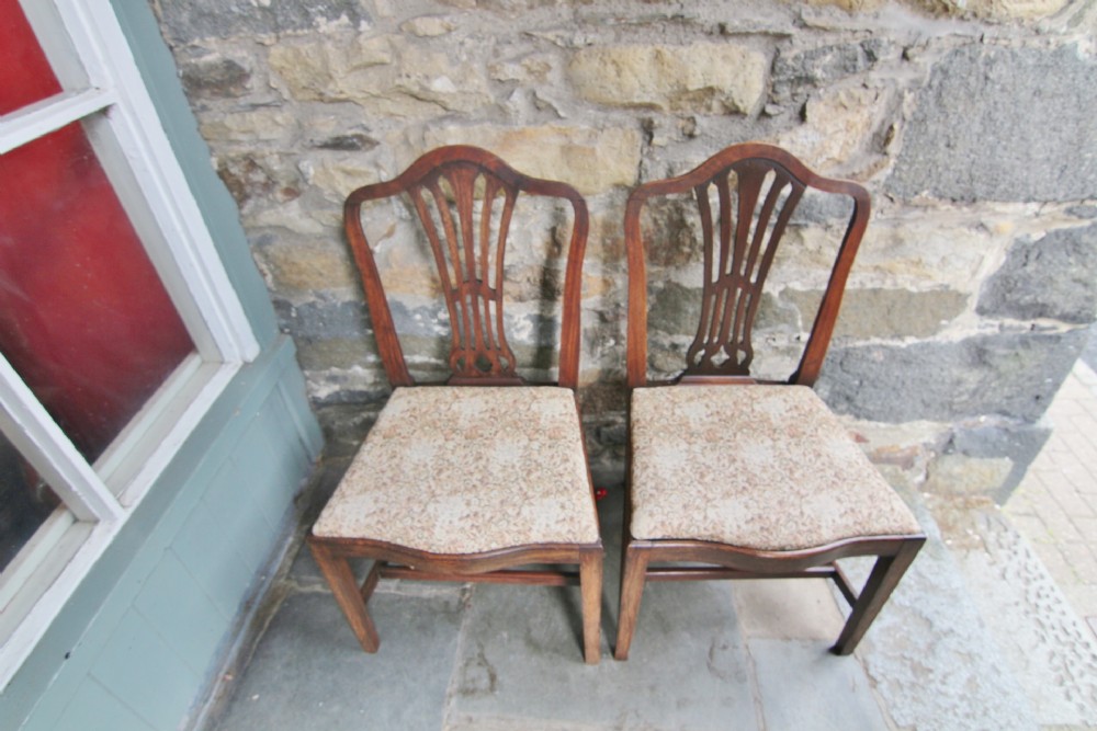 pair of 19th century upholstered chairs