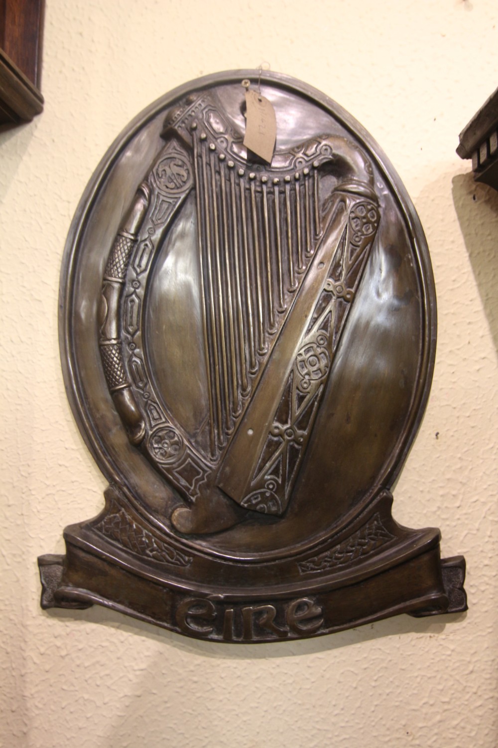 a large bronze irish plaque